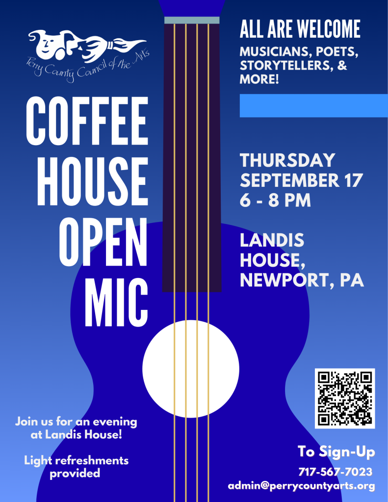 Open Mic Landis House September 17, 2026